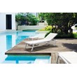 Compamia Pacific Chaise Lounge with White Sling in White Set of 2