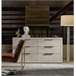 Universal Furniture Huston 6 Drawer Double Dresser in Quartz