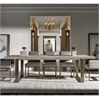Universal Furniture Robards Butterfly Leaf Wood Dining Table in Quartz Gray