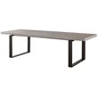 Universal Furniture Robards Butterfly Leaf Wood Dining Table in Quartz Gray