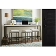 Universal Furniture Curated Essence Metal Console Table w/Stools in Bronze