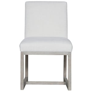 Universal Furniture Modern Carter Fabric Side Chair Set of 2 in White