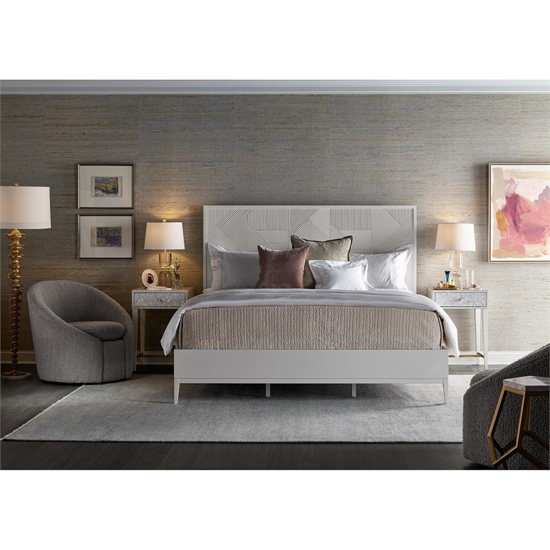 Mirand Kerr by Universal Furniture Love Joy Bliss Wood Bedside Table in White