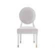Mirand Kerr Oval Back Dining Wood Side Chair (Set of 2) in White
