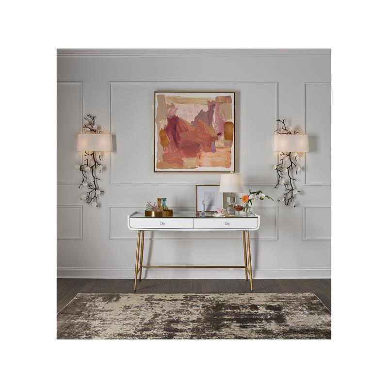 Miranda Kerr by Universal Furniture Allure Wood Vanity Desk in White