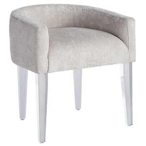Miranda Kerr by Universal Furniture Love Joy Bliss Fabric Vanity Chair in White