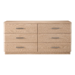 Universal Furniture Modern Nomad Nomad Six Drawer Dresser in Tan Tech Oak
