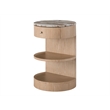 Universal Furniture Modern Nomad Breeze Nightstand in Tan Tech Oak