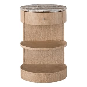 Universal Furniture Modern Nomad Breeze Nightstand in Tan Tech Oak
