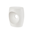 Universal Furniture Modern Nomad Canyo Accent Table in White Textured Plaster