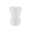 Universal Furniture Modern Nomad Canyo Accent Table in White Textured Plaster