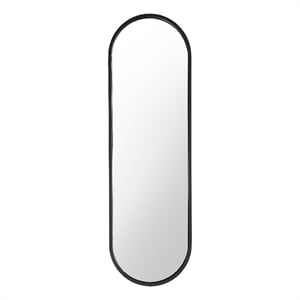 Universal Coalesce Olsen Metal Accent Mirror in Matte Black