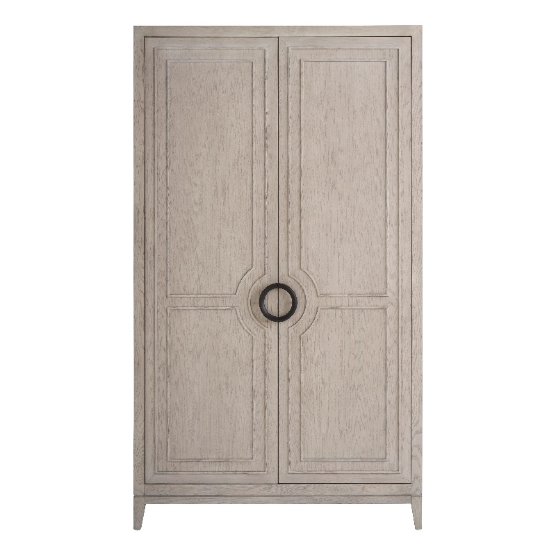 Universal Coalesce Two Door Wardrobe in Gray Oak Wood