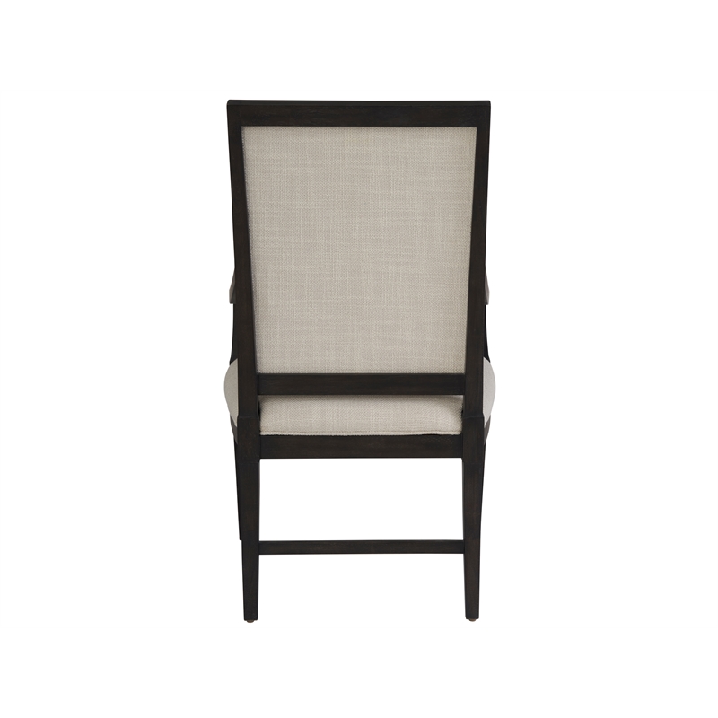 Universal Coalesce Set of 2 Wood Framed Upholstered Arm Chairs - Black Solid Oak