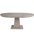 Universal Coalesce Rasmus 52 Inch Round Dining Table in Gray Oak Wood