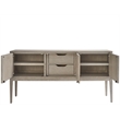 Universal Coalesce Three Door Madden Sideboard in Grey Oak Wood