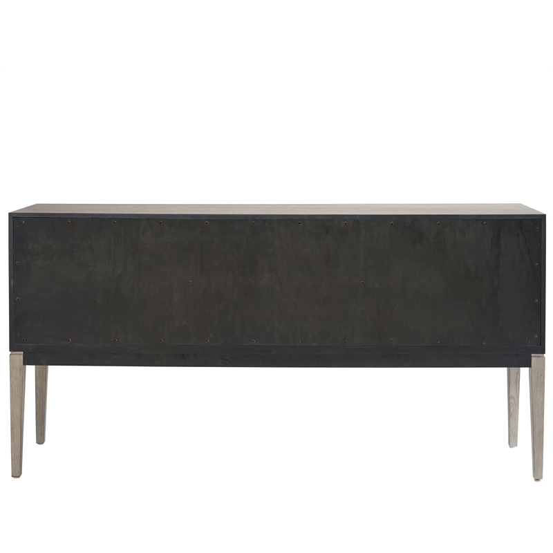Universal Coalesce Three Door Madden Sideboard in Grey Oak Wood