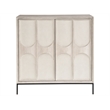 Universal Coalesce Odessa Bar Cabinet in Gray Oak Wood with Wine Storage