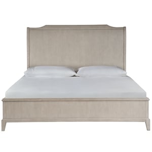 Universal Coalesce Silva Gray Oak Wood Sleigh King Bed