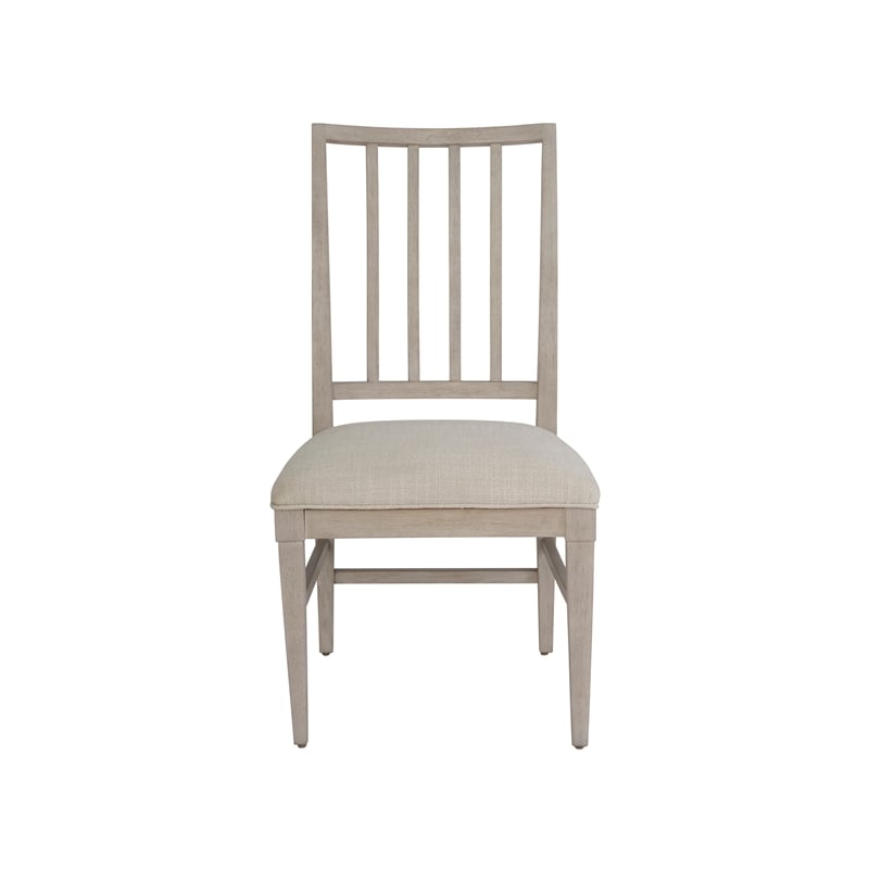 Universal Coalesce Set of 2 Wood Framed Upholstered Side Chairs-Gray Solid Oak