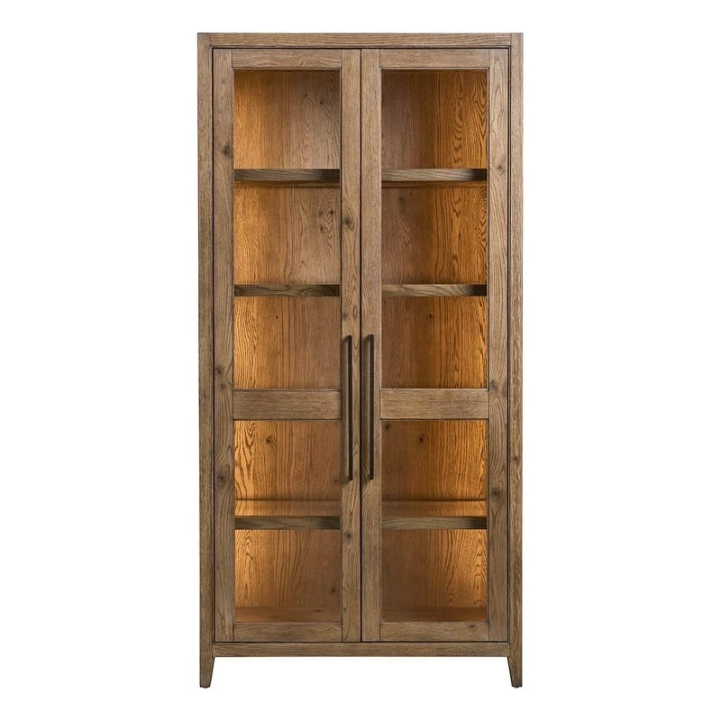 Universal Furniture Griffith Park Sienna Display Cabinet in Brown