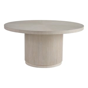Universal Furniture Avaline Carmen Round Wood Dining Table in Gray