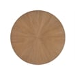 Universal Furniture Avaline Carmen Round Wood Dining Table in Tan