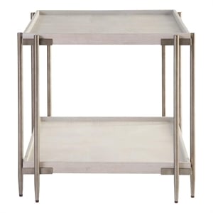 Universal Furniture Avaline Selkie End Wood Table in Gray