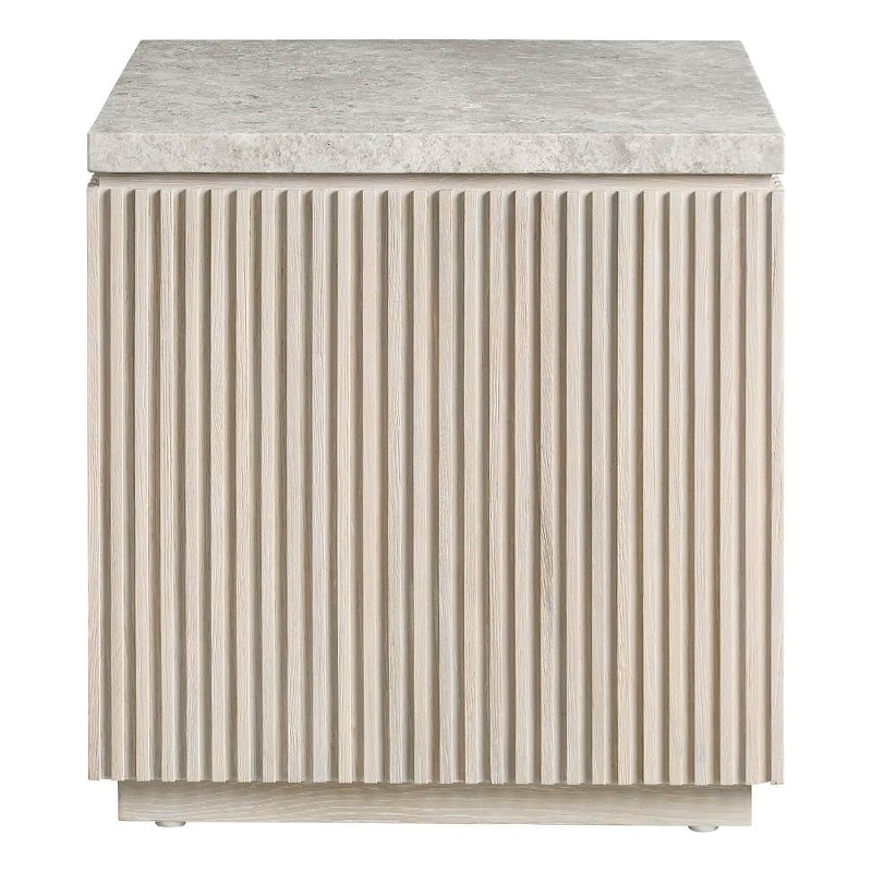 Universal Furniture Avaline Carmen Side Table in Gray