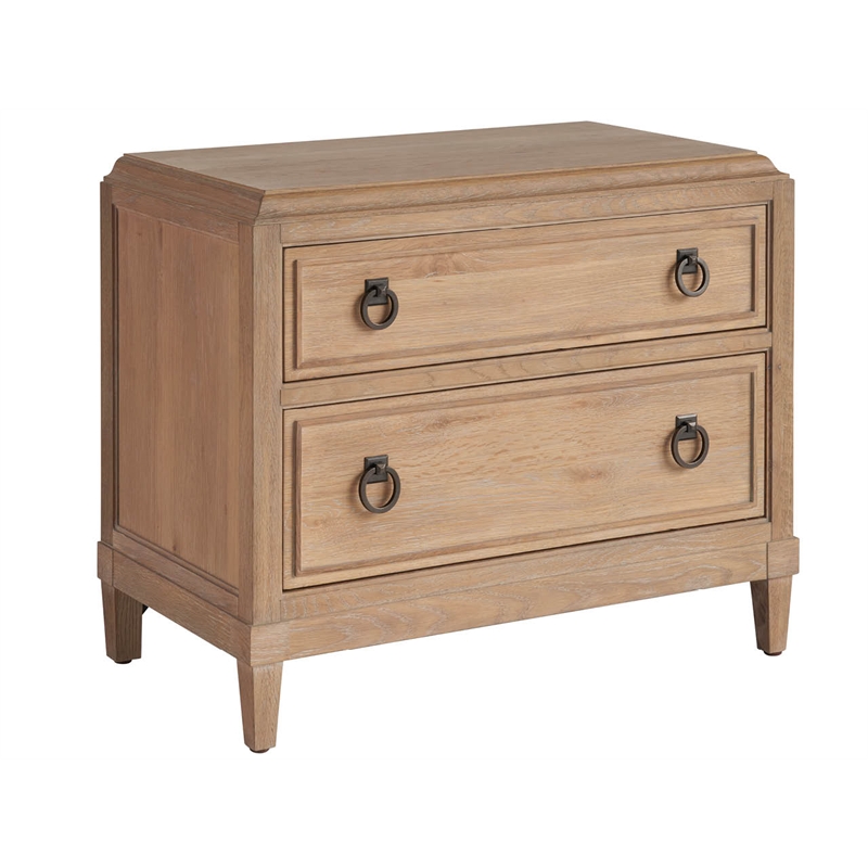 Universal Furniture Griffith Park Canyon Two Drawer Nightstand in Tan