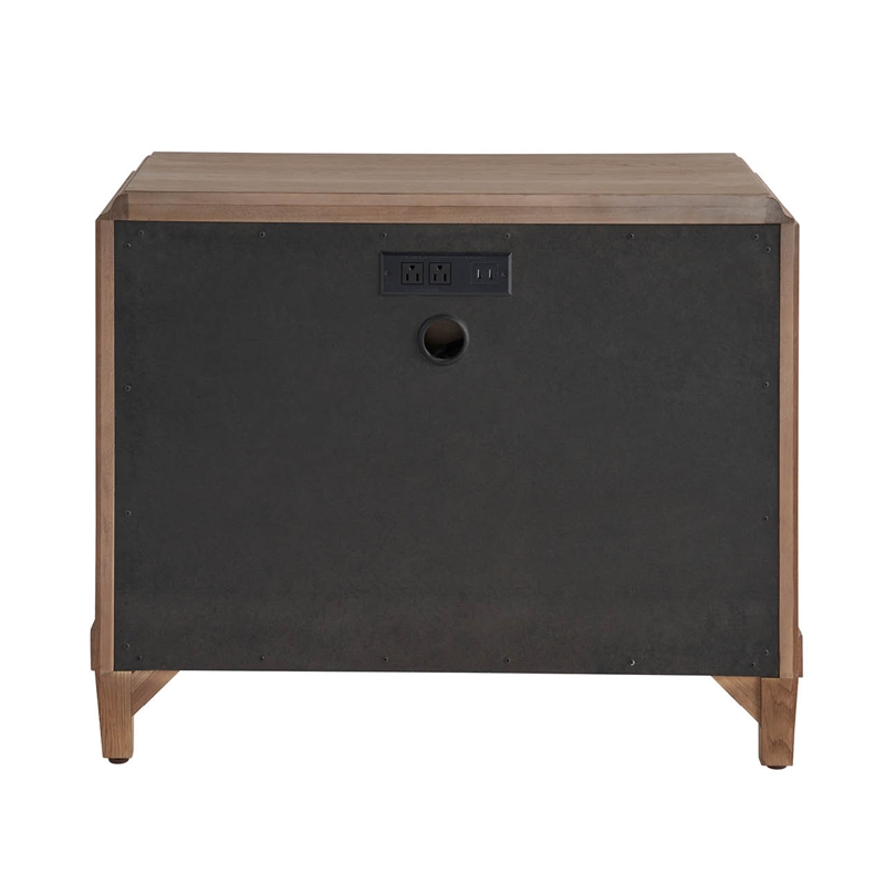 Universal Furniture Griffith Park Canyon Two Drawer Nightstand in Tan