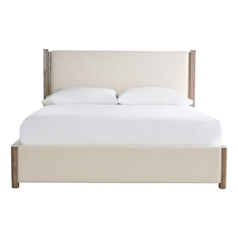 Universal Furniture Boulder Upholstered Bed Queen in Oatmeal