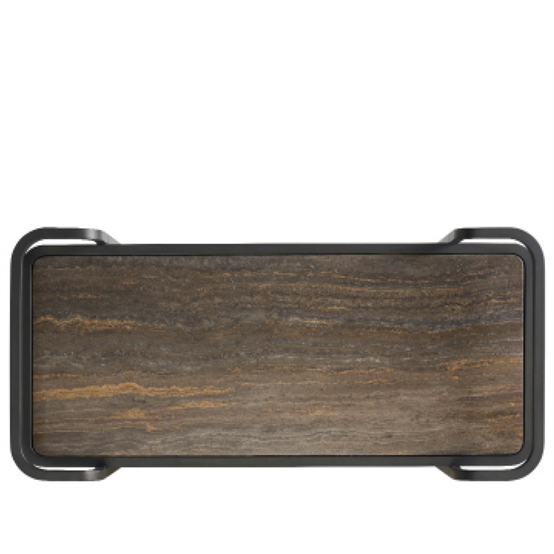 Universal Furniture Smoked Bronze Bar Cart in Smoked Bronze