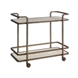 Universal Furniture Aged Gold Bar Cart in Aged Gold