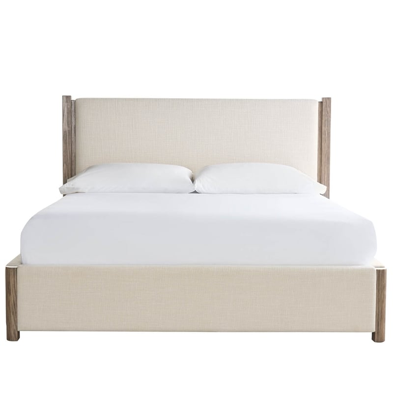 Universal Furniture Boulder Upholstered Bed King in Oatmeal