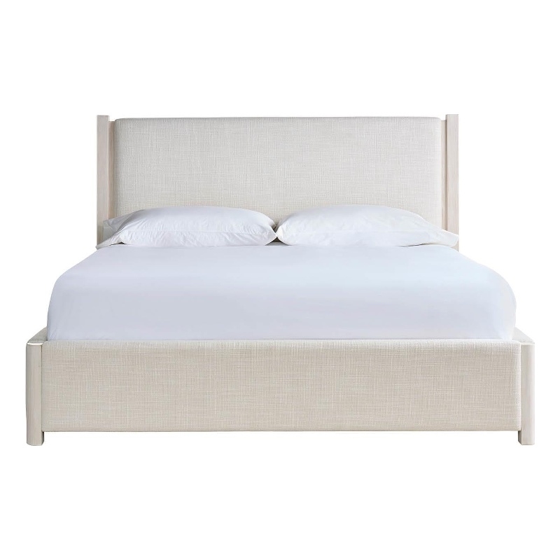 Universal Furniture River Rock Upholstered Bed Queen in Cream