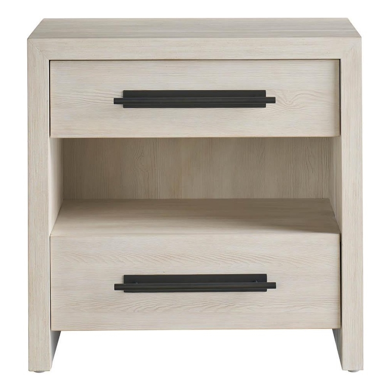 Universal Furniture River Rock Two Drawer Nightstand in River Rock