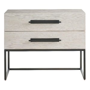 Universal Furniture River Rock Metal Base Nightstand in River Rock