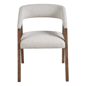 Universal Furniture Barrel Back Dining Chair in Aged Satin Pewter finish