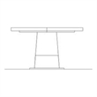 Universal Furniture Solara Dining Table in Natural Oak