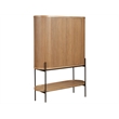 Universal Furniture Linnea Bar Cabinet in Natural Oak