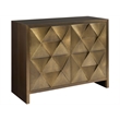 Universal Furniture Origami Hall Chest in Aged Gold