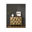 Universal Furniture Origami Hall Chest in Aged Gold