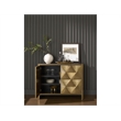 Universal Furniture Origami Hall Chest in Aged Gold
