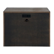 Universal Furniture Atlas Drawer Nightstand in Medium Brown Oak