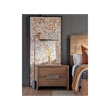 Universal Furniture Atlas Drawer Nightstand in Medium Brown Oak