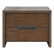 Universal Furniture Atlas Drawer Nightstand in Medium Brown Oak