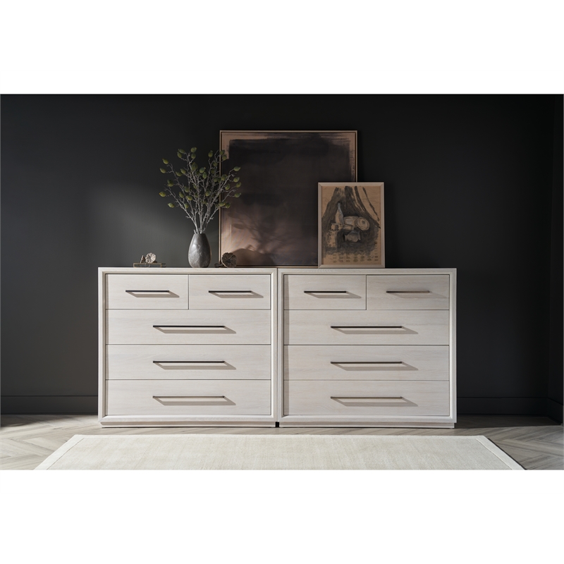 Universal Furniture Astrid Drawer Chest in White Oak