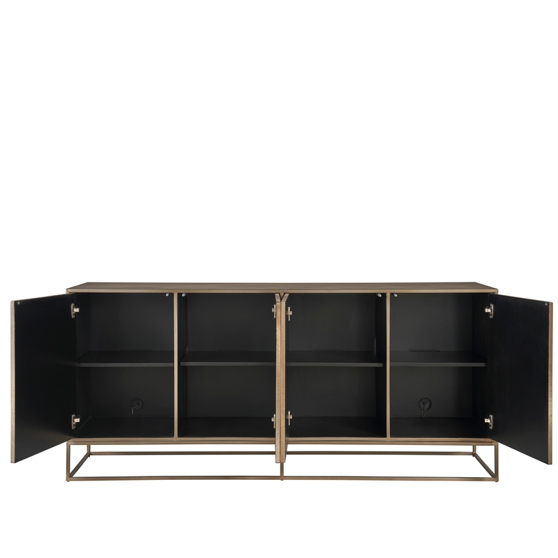 Universal Furniture Fusion Credenza in Aged Brass