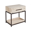 Universal Furniture Dove Nightstand in White Travertine